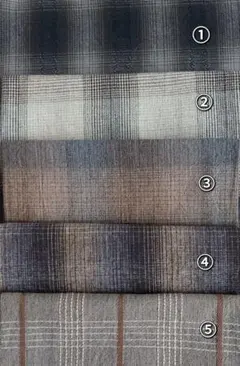 【お値下げ！】　先染め生地　チェック柄　訳あり(5枚)　まとめ売り