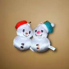 ディズニー　チップ　デール　クリスマス　スノースノー　マスコット　チャーム　雪