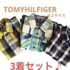 トミーヒルフィガー　長袖ボタンシャツ　子供服 男女共用９２サイズ