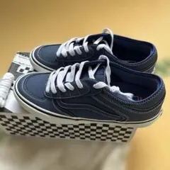 vans rowley ブルー　us9 27cm バンズ　ジェフ　 ローリー1