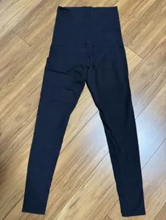 無印良品　ストレッチ天竺編み　腹巻つきレギンス（十分丈／マタニティ）