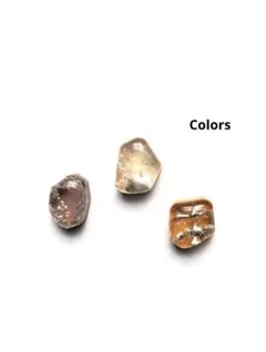 No407レジンピアスイヤリング　キャメル　ベージュ　シルバー　3個セット小ぶり