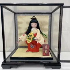 吉徳大光ガラスケース入り日本人形 - メルカリ