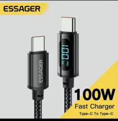 ESSAGER 100W Type-C充電ケーブル