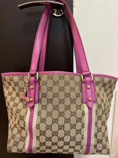 GUCCI シェリーライン　トートバッグ パープル　人気