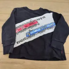 moujonjon★トレーナー　黒　貨物　レッドサンダーブルーサンダー【110】