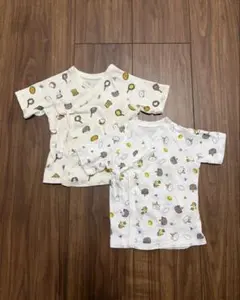 【お得2枚セット】短肌着 50〜60cm 綿100%