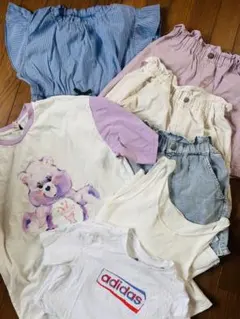 160 女の子 まとめ売り 7点 春夏 GU パステル 美品