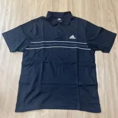 adidas アディダス　メンズ　ゴルフ　半袖ポロシャツ　ブラック Mサイズ