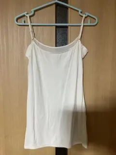 キャミソール　ホワイト　レディース