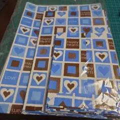 現品限り‼️♥ハート柄大きさ3タイプ　ミニ紙袋（ハンドメイド）30枚＋α