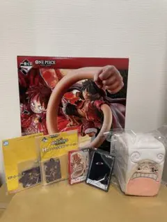 一番くじ ONE PIECE A賞, E賞, G賞, H賞。