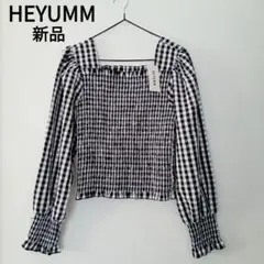 【新品】HEYUMM/ヘユム　アーバンリサーチ　ギンガムチェックブラウスのサムネイル