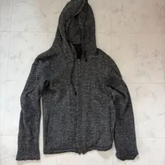 グレー系 フード付きジップアップパーカー roar