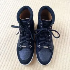 JIMMY CHOO ブラック ハイカットスニーカー