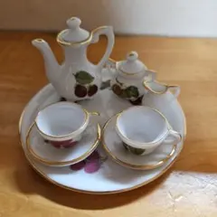 ミニチュアティーセット フルーツ柄