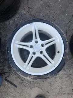 ハーマン HM4 17インチ タイヤホイール4本セット-③ 205/40ZR 白