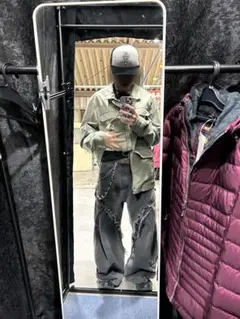 ジャケット緑y2k opium平成ギャル男