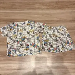 Disney ディズニー 総柄 セットアップ 半袖 Tシャツ ショートパンツ