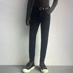 ストレートデニム スキニーデニム 黒 ブラック swag w2k archive 