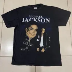 最終セールL★マイケル・ジャクソン★バック足だけ★フェードTシャツ黒灰★ブーツ