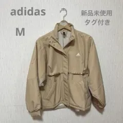 adidas ワーディング ルーズフィット ウーブン ジャケット　ベージュ　M
