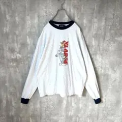 【希少モデル！】美品 コラボ Tom and Jerry ロンT リンガー