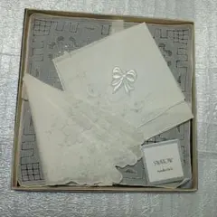 SWATOW ホワイトレースハンカチ