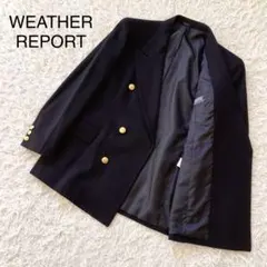 WEATHER REPORT テーラードジャケット M 紺ブレ　金ボタン　ダブル