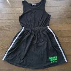 SISTER JENNI ノースリーブワンピース ブラック ホワイトライン