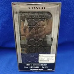 COACH iPhone 13 ブックケース EMBOSSED Black - メルカリ
