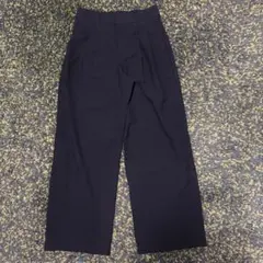 GU ブラック タックワイドパンツ L