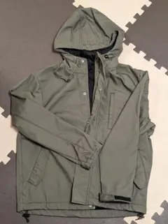 ジャケット　L サイズ　フード付き　起毛　メンズ　レディース　オリーブ　カーキ