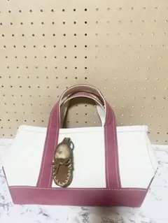 L.L.Bean トートバッグ ホワイト/ピンク ミニ