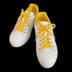 MICHAEL KORS マイケルコース 靴 白 黄色 合成皮革 サイズ７M