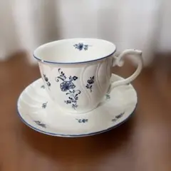 Noritake 青い花柄 カップ・ソーサーセット