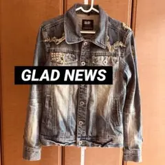 GN ダメージ加工 スタッズ付き デニムジャケット サイズ4