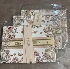 DIOR 花柄ショップ袋 Sサイズ　3枚セット
