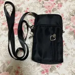 未使用 スマホショルダーバッグハート形チャーム