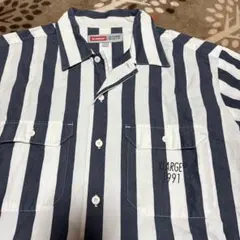XLARGE ストライプ 半袖シャツ L