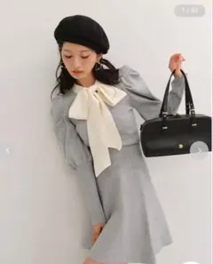 LILY BROWN 3wayバブルヘムボウタイジャケット - メルカリ