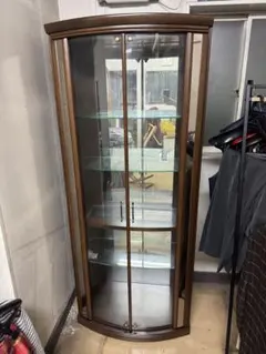 ファニテリアマキ｜ダウンライト付｜ガラス2枚扉キュリオケース