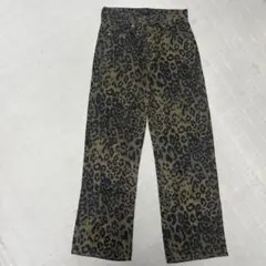 【CANVAS+】レオパード柄パンツ　M