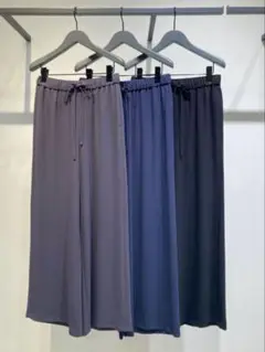 Theory 新品未使用　シルク　ワイドパンツ タグ付き未使用 セオリー ウールジャージーワイドパンツ