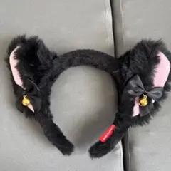 猫耳カチューシャ 黒とピンク