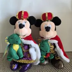 【新品未使用】38周年 ミッキー ミニー ぬいぐるみバッジ
