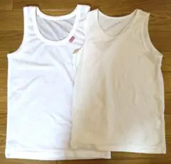 タンクトップ 白 140cm / 150cm 2枚セット