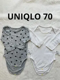 ユニクロ　UNIQLO 長袖下着　ボディスーツ2 枚セット