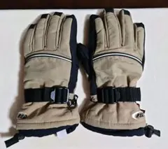 AQUADUM スキー・スノーボード用 グローブ カーキ×ブラック S