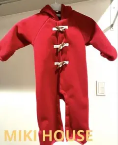 ミキハウス Hot Biscuits フリースアウター Fサイズ 赤